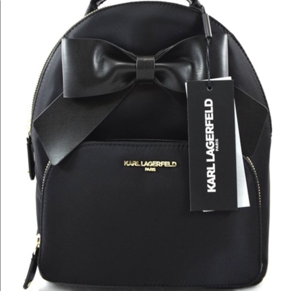karl lagerfeld bow backpack